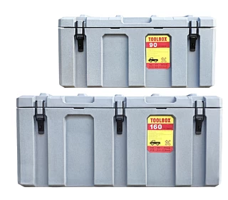 Image of 50+160L Poly Tool Box Storage Grey