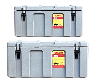 Image of 50+90L Poly Tool Box Storage Grey