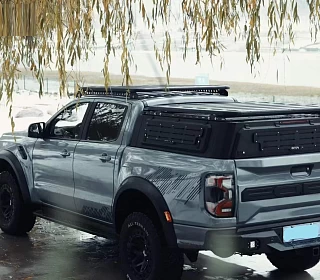 Image of Low Profile Steel Canopy for Next Gen Ford Ranger & Raptor & Volkswagen Amarok