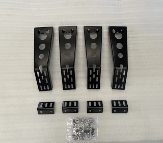 Image of Universal Tub Rack Lower Leg Bracket Set Multi function Carrier Cage Hilux Ranger Triton Navara Dmax Cannon All Ute