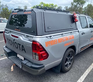 Image of Steel Canopy for Toyota Hilux SR 2018 Onwards Post facelift J deck dual cab tub only