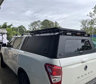Image of Steel Canopy SSANGYONG MUSSO LWB 2018+ Roof Rack, XLV Tub Only