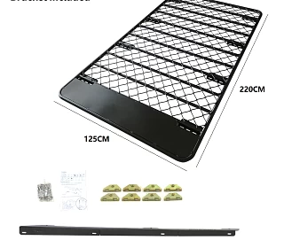Image of Roof Rack Fits TOYOTA FJ Cruiser Aluminium Alloy Flat Low Profile Platform Hydronalium