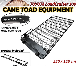 Image of Roof Basket Rack Fits TOYOTA Landcruiser 100 Aluminium Alloy Powder Coated Roof Tent 4X4 4WD Hydronalium