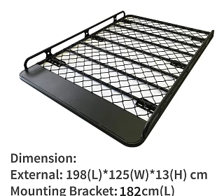 Image of Aluminium Roof Rack Platform for Land Cruiser 200 