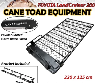 Image of Roof Basket Rack Fits TOYOTA Landcruiser 200 Aluminium Alloy Powder Coated Roof Tent 4X4 4WD Hydronalium