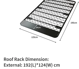 Image of Aluminium Roof Rack for Mitsubishi Pajero
