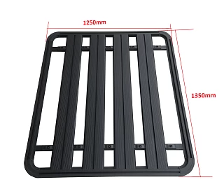 Image of 135x125cm Alloy Flat Roof Rack Platform Aluminum