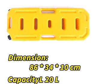Image of 20L Jerry Can Heavy Duty Fuel Container Spare Container YELLOW