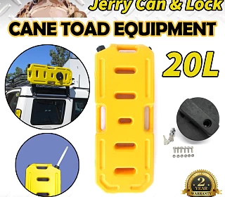 Image of 20L Jerry Can Fuel Container Heavy Duty With Holder Yellow Spare Container