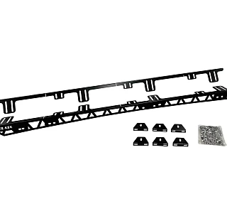 Image of Full Length Roof Rack Backbone Mounting Rails Fits TOYOTA Prado 150 series Steel Powder Coated Low Profile