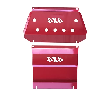 Image of Front Sump Guard/Bash Plate (red) Triton MQ/MR
