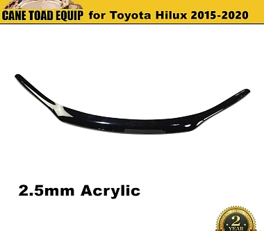 Image of Bonnet Protector Guard for Toyota Hilux 2015-2020 N80 SR SR5 Tint Black 