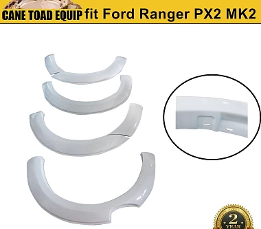 Image of Fender Flares Kit fit Ford Ranger PX2 MK2 2015-2018 White Smooth OEM Design guard