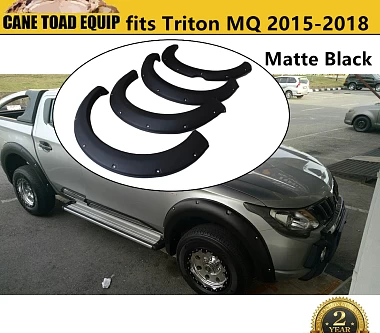 Image of Jungle Flares off Road Guards to suit Mitsubishi Triton MQ 2015-2018 Matte Black
