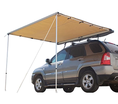 Image of Awning 2x2m 280GSM Side Sunshade Camping Car Side Pullout Tent Camper 4X4 4WD