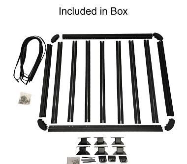 Image of Aluminium Roof Rack for Jimny Platform Slimline 2018 Onwards 160x130cm Low Profile