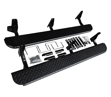 Image of Heavy Duty Steel Side Steps / Rock Sliders for Toyota 100
