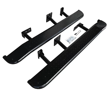 Image of Heavy Duty Steel Side Steps / Rock Sliders for Toyota 150 Series