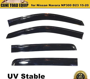 Image of Weathershields Weather shields slim Window Visors for Nissan Navara NP300 15-20