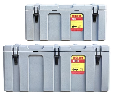 Image of 90+160L Poly Tool Box Storage Grey