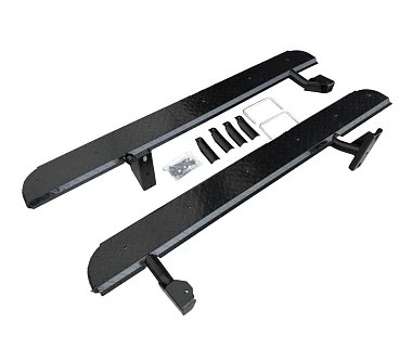 Image of Heavy Duty Steel Side Steps / Rock Sliders for Nissan Patrol GU 1 2 3 Wagon