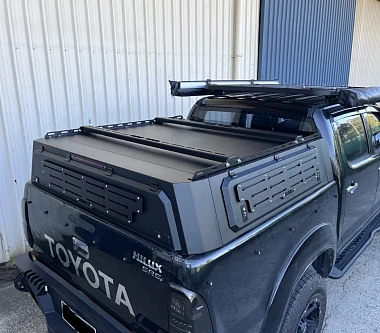 Image of Low Profile Steel Canopy for Toyota Hilux SR5