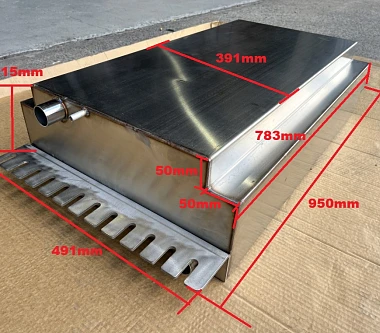Image of Pioneer Tray Underbody Tank 60L for Diesel Petrol Water Under Tray Mount
