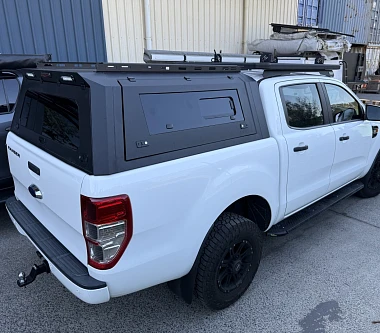 Image of Aluminium Canopy Ford Ranger PX123 2012-2021 + Pet Window Doors