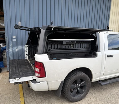 Image of Rambox Version Only Dodge Ram 2011-2025 SWB 5.7 FT Tub Powder Coated Steel, Matte Black Finish