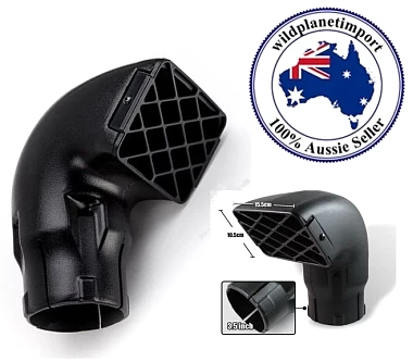 Image of Snorkel Head Air Ram Head 3.5  85MM Safari Airtec Airflow all brand replacement