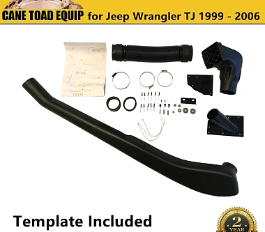 Image of Snorkel Kit for Jeep Wrangler TJ AIR INTAKE Template Included 4L petrol