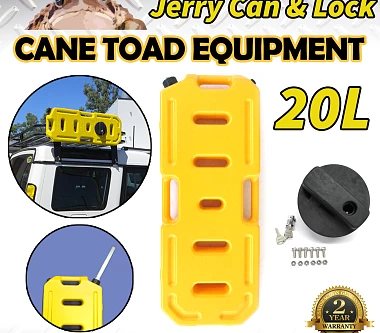 Image of 20L Jerry Can Fuel Container Heavy Duty With Holder Yellow Spare Container