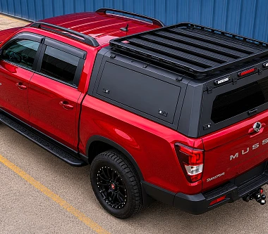 Image of Gen 2 TRADECAP Steel Canopy for SSANGYONG MUSSO SWB 2018+ not XLV Tub