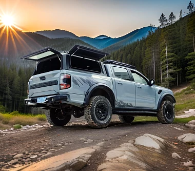 Image of Canopy for Ranger Next Gen/Amarok NextGen + Roof Rack Platform 