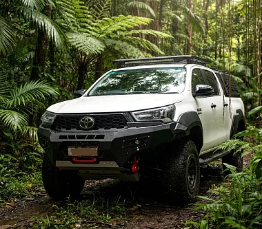 Image of Revolution Bullbar for TOYOTA HILUX N80 2024+ with Bashplate and Recovery Kit Hoop less 