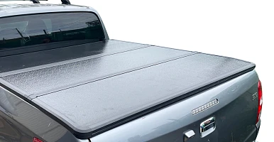 Image of Tri-Fold Hard Tonneau Cover for Mitsubishi Triton MQ MR Dual Cab