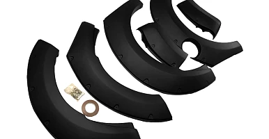 Image of Fender Flares Matte Black Pocket Style kit for Mazda BT50 BT-50 2011-2020 Wheel Arches 4WD