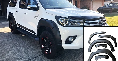 Image of Fender Flares Jungle Style Matte Black Wheel Arch Cover fit Toyota Hilux 2015-2019 N80 4WD