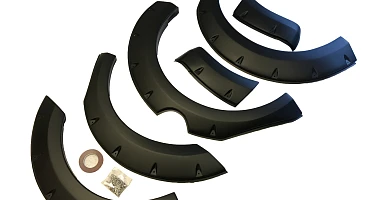 Image of Jungle Fender Flares fit Triton MQ 2015-18 Matte Black Fender Guards 6PC Wheel Arch