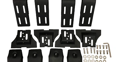 Image of Universal Roof Rack Gutter Mount Bracket 20-23cm 2 Pair High Roof Troopy Pajero LC70 4WD 4X4