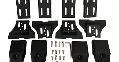 Image of Universal Roof Rack Brackets 100MM 2 Pair for Rain Gutter Mounts Adjustabel 4x4 4WD