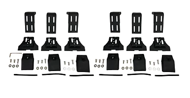 Image of Universal Roof Rack Brackets 100MM 3 Pairs for Rain Gutter Mounts GU patrol landcruiser 80
