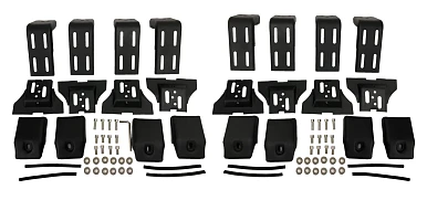 Image of Universal Roof Rack Brackets 100MM 4 Pair for Rain Gutter Mounts Short Length 4WD 4x4