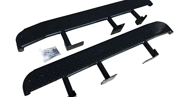 Image of Heavy Duty Steel Side Steps / Rock Sliders for Toyota 150-Series