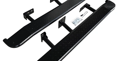 Image of Heavy Duty Steel Side Steps / Rock Sliders for Toyota 150 Series