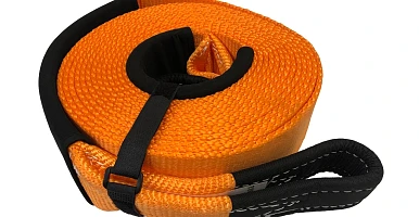 Image of Snatch Strap 11000kg 9M Winch Extension Recovery Strap & Protectors Tow SWL 5Ton