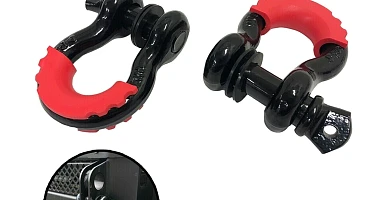 Image of D Shackle WLL 4.75 Ton Rated 20mm 4WD Recovery Tow Car Trailer 2PCS Caravan