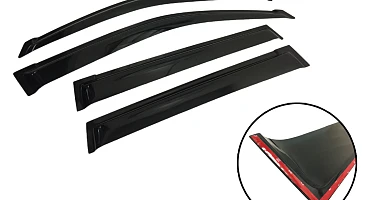 Image of Premium Weather Shields Window Visor 4PCS fits Toyota Landcruiser Prado 150 Series 2009-2020 SUV Wagon