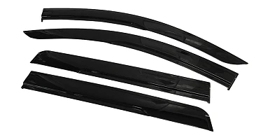 Image of Luxury Weathershields for QE QF Pajero Sport 4pcs 2015-Onwards Tinted Black Weather Shields